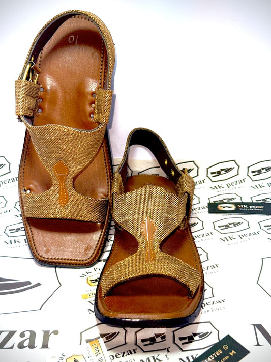 Brown Panjidar Hand Made Chappal